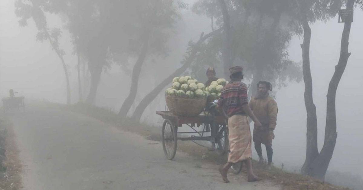 পঞ্চগড়ে তাপমাত্রা বাড়লেও শীত কমেনি