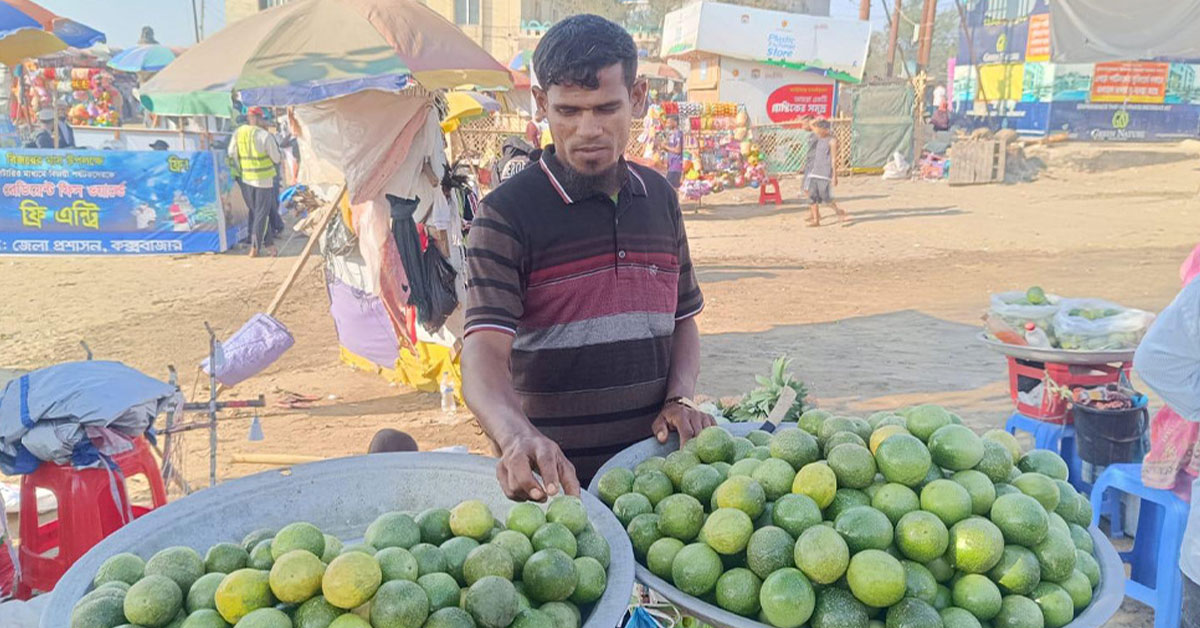 সাগর পাড়ে পর্যটকদের জনপ্রিয় ফল আনারকলি