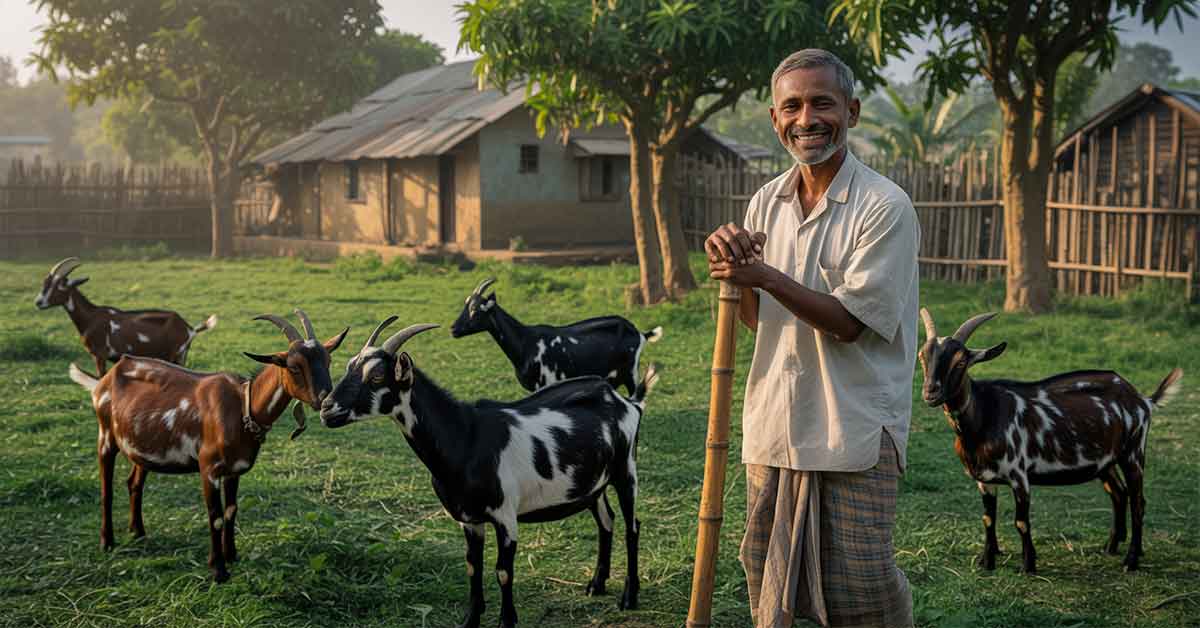 ব্ল্যাক বেঙ্গল ছাগল পালনে সমৃদ্ধ দামুড়হুদা